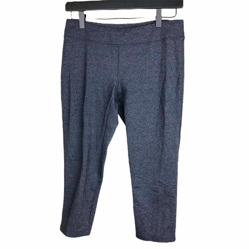 Lucy Women's Dark Grey Crop Athletic Leggings Yoga Pants Workout Size Medium